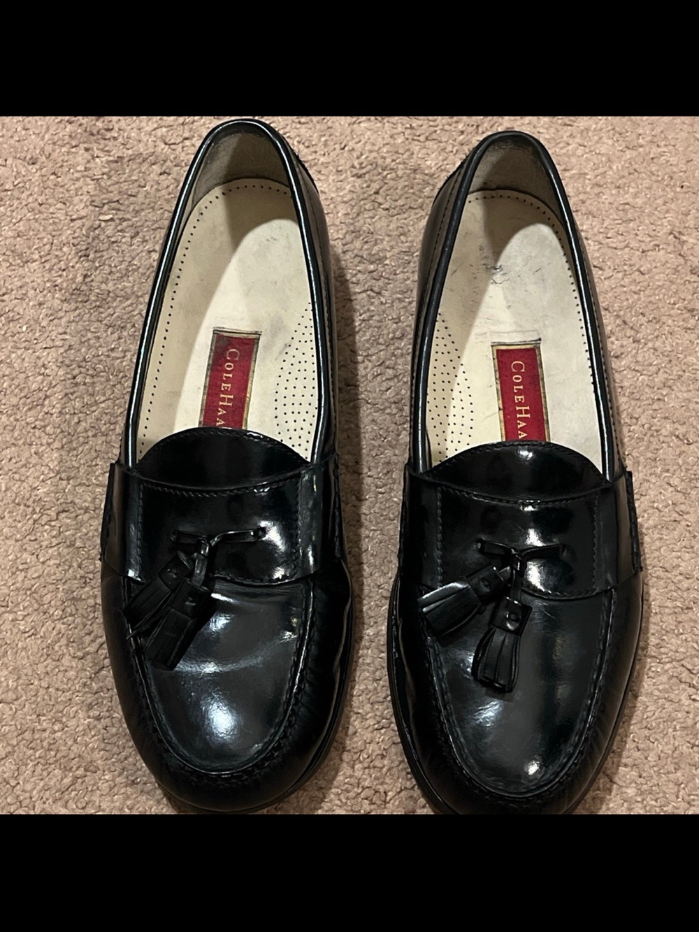 Cole Haan Men's Dress Loafers Size 11.5 D - Black Leather Shoes (03506)